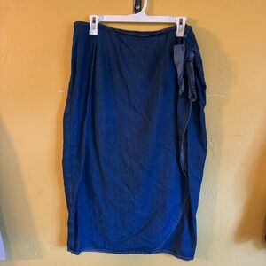 Vintage Jean wrap skirt